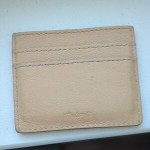 Madewell Natural Vegetable Tanned Leather Card Holder